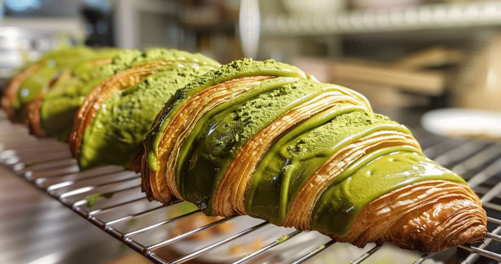 Matcha Croissants