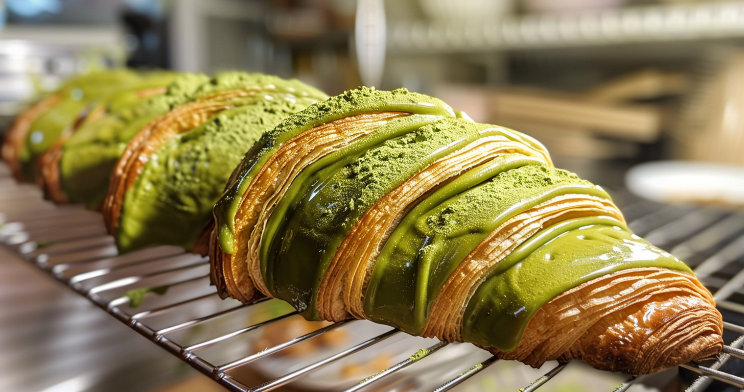 Matcha Croissants