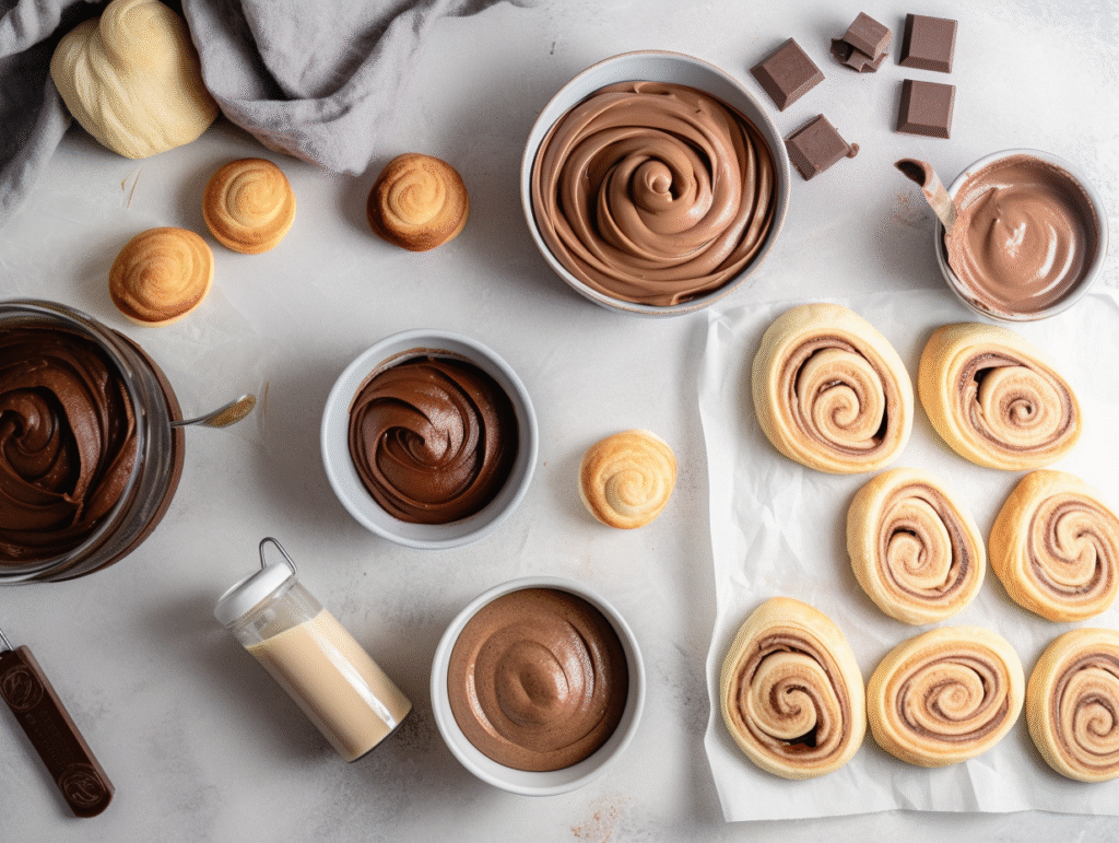 Nutella Puff Pinwheels ingredients