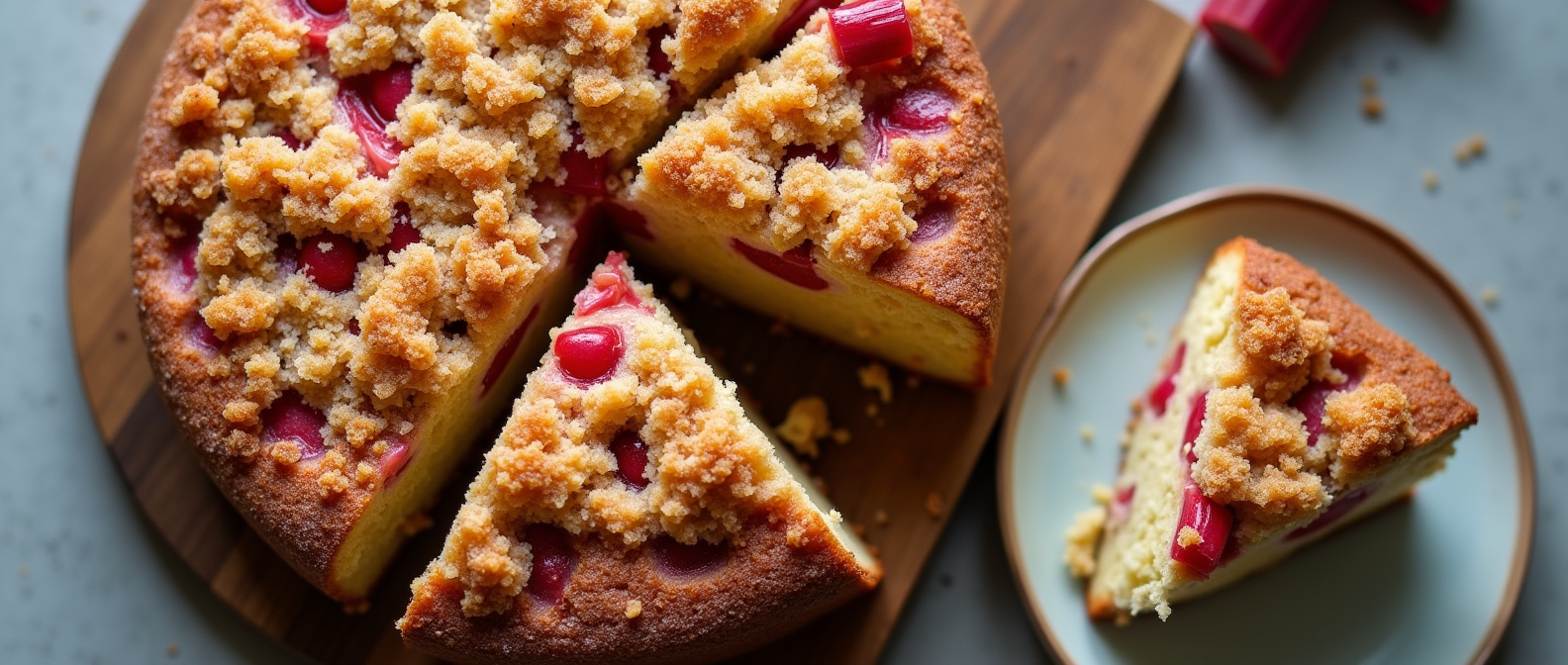 Rhubarb Coffee Cake