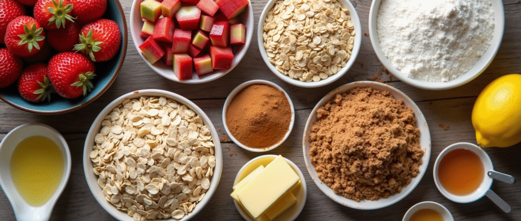 ingredients Strawberry-Rhubarb Crisp recipe