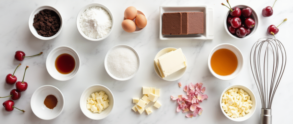 Choco-Cherry Cherry Blossom Cheesecake