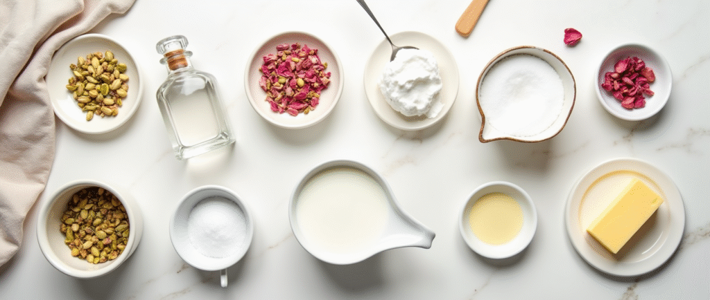 Rosewater Pistachio Delight – Ingredients
