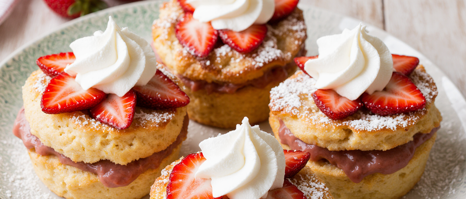 Strawberry Shortcake Cruffins