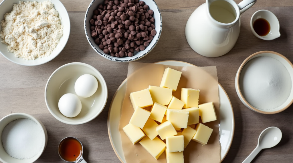 Ingredients for Chocolate Chip Scones